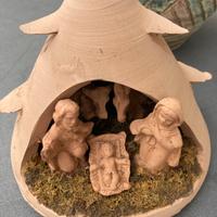 Presepe in terracotta lavorazione artigianale
