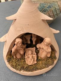 Presepe in terracotta lavorazione artigianale