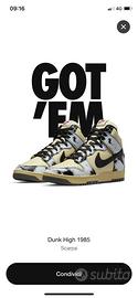 Nike Dunk High 1985 SP NUOVE IN SCATOLA