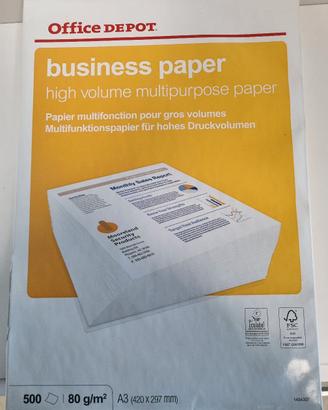 Risma di carta A3 500 fogli 80g/m² office depot