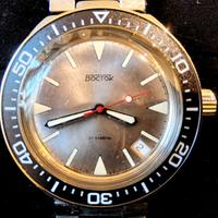 Vostok Amfibia 780830 quadrante argento 