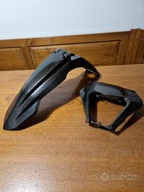 parafango e mascherina faro CARBONIO, Ktm Exc