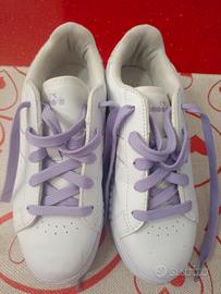 Scarpe Diadora bambina 35 bianche e lilla