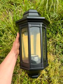 Lampada mezza lanterna a parete da esterno