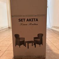 Salottino giardino sedie e tavolino