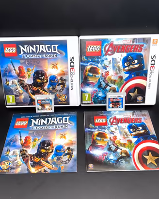 Lego Ninjago & Lego Marvel Avengers nintendo 3ds