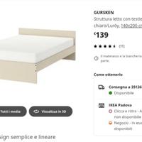 Letto Ikea 140*200