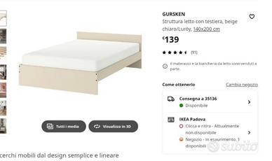 Letto Ikea 140*200