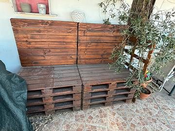 Divano pedane da giardino
