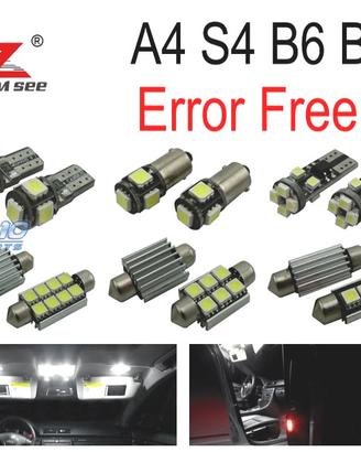 KIT 20 LAMPADE LED INTERNE PER AUDI A4 S4 RS4 B6 B