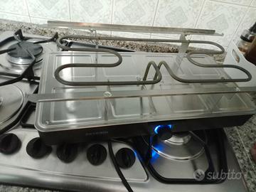 bistecchiera elettronica con due piastre