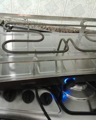 bistecchiera elettronica con due piastre