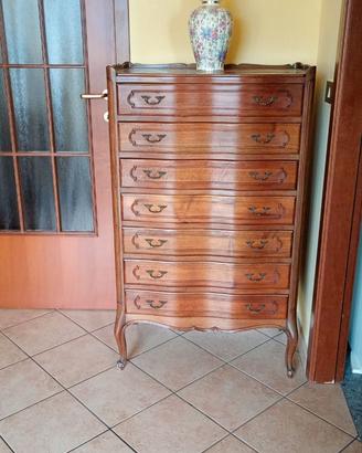 Cassettiera settimanale in mogano