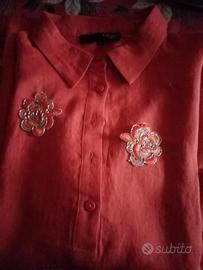 camicia in lino particolare 