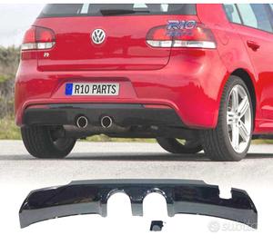 DIFFUSORE VOLKSWAGEN VW GOLF 6 LOOK R20 NERO LUCID