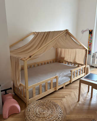 LETTO MONTESSORIANO 120x200 CON MATERASSO – CAMERE