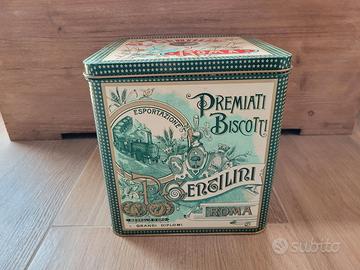 Scatola latta vintage Biscotti Gentilini