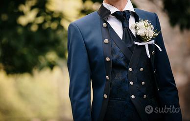 🤵 Abito da sposo PETRELLI – Blu, taglia 44