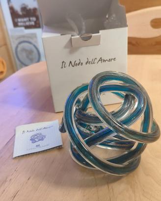 SCULTURA VETRO MURANO ©Onlylux: "Nodo dell'Amore" 