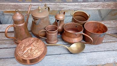 Oggetti in rame 