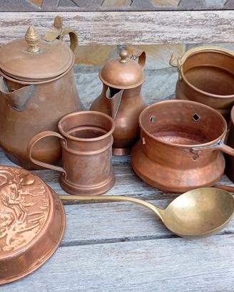 Oggetti in rame 