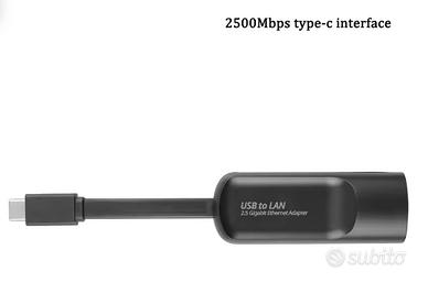 Scheda di Rete Type-c usb 3.0 Ethernet 2.5 Gbps 