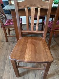 Set 6 Sedie legno massello