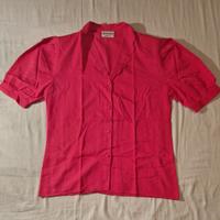 Camicetta di lino rosso donna, taglia M