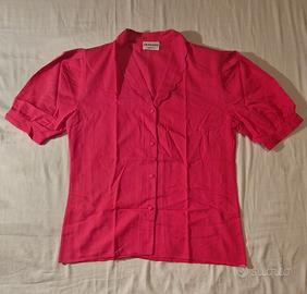 Camicetta di lino rosso donna, taglia M