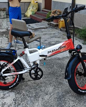 bicicletta ELETTRICA DOPPIO CARICATORE
