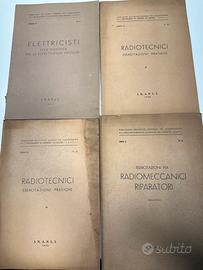 Lotto manuali tecnici INAPLI anni ’50 radiotecnici