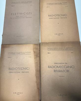 Lotto manuali tecnici INAPLI anni ’50 radiotecnici