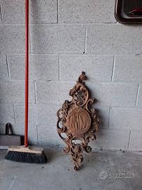 barometro intagliato a mano da inserire orologio