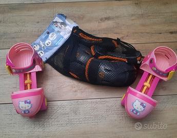 Pattini Hello kitty rosa con protezioni