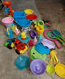 giochi da mare / spiaggia maxi lotto, 92 pezzi