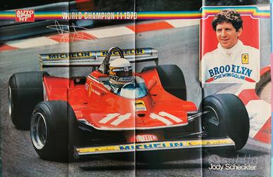 Poster Jody Scheckter 1979, dimensioni 90 x 60 cm