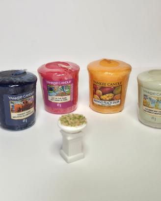 Yankee Candle Candele Votive - Set 4 Candele Sampl