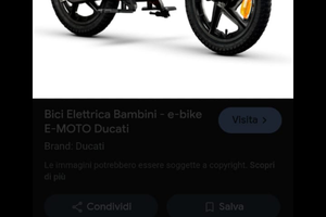 Ducati elettrica per bambini