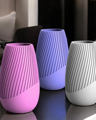 Vaso moderno per interni - design spirale