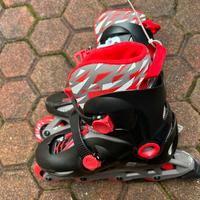 Pattini Decathlon rossi e neri per bambini