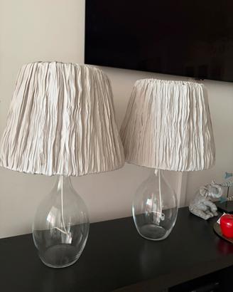 Coppia di lampade IKEA in vetro