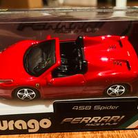 Burago Ferrari 458 Spider Macchinina