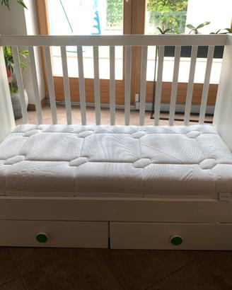 Lettino bambini con materasso DORELAN 60x120