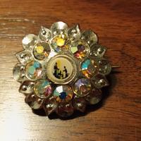 Spilla vintage anni '80 Madonna di Lourdes 