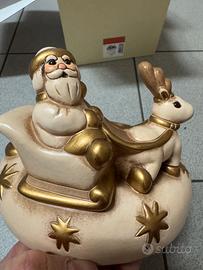 Babbo natale con porta candele della Thun