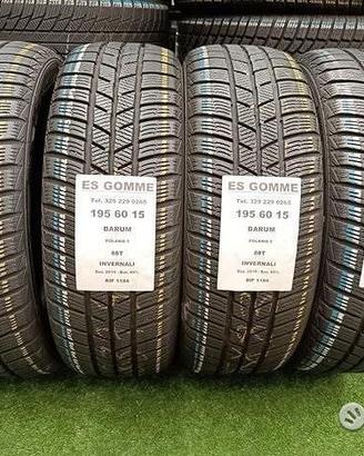 4 gomme 195 60 15 BARUM INV RIF1184