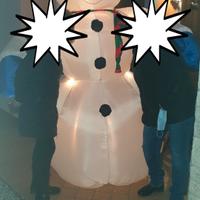 Pupazzo ⛄️ di neve gonfiabile da giardino 