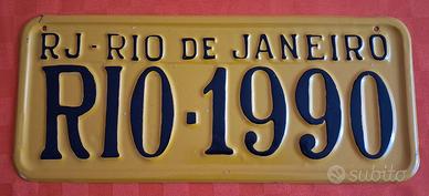 Targa souvenir Rio de Janeiro 1990