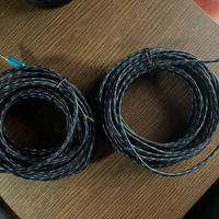 2 Cavi AUX 12,5m jack 3,5mm in nylon antipiega