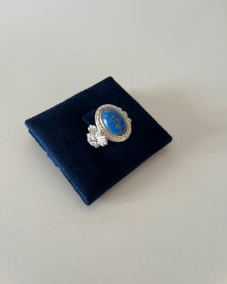 Anello in argento con pietra lapislazzulo